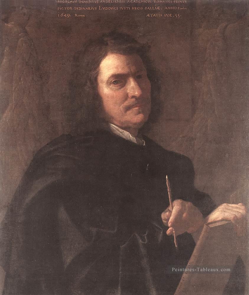 Autoportrait 1649 classique peintre Nicolas Poussin Peintures à l'huile